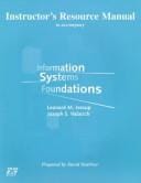 Instructor's Resource Manual to Accompany Information Systems Foundations