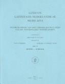Lexicon Latinitatis Nederlandicae Medii (Lexicon Latinitatis Nederlandicae Medii Aevi Fascicule)