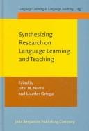Synthesizing research on language learning and teaching