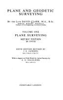 Plane and geodetic surveying