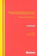 International business agreements in the People's Republic of China