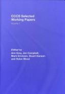 CCCS SELECTED WORKING PAPERS; V. 1; ED. BY ANN GRAY