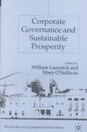 Corporate governance and sustainable prosperity