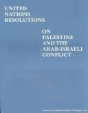 United Nations resolutions on Palestine and the Arab-Israeli conflict
