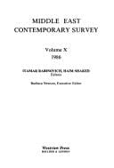 Middle East Contemporary Survey 1986 (Middle East Contemporary Survey)