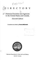 Directory of historical societies and agencies in the United States and Canada