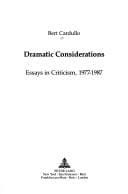 Dramatic Considerations