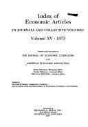 Index of Economic Articles Volumes 1978, Vol 15