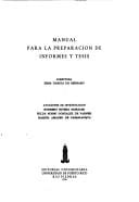Manual para la preparacíon de informes y tesis