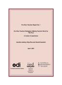 Pro - Poor Tourism Strategies