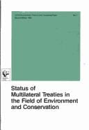 Status of multilateral treaties in the field of environment and conservation