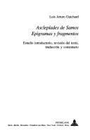 Asclepiades De Samos, Epigramas Y Fragmentos
