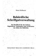 Behördliche Schriftgutverwaltung