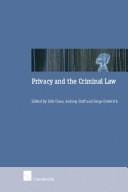 Privacy and the criminal law