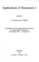 Applications of transputers 1