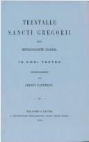 Gregorius - Trentalle Sancti Gregorii. Eine mittelenglische Legende. Erlangen 1889. Reprint