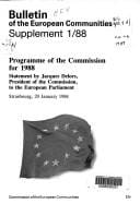 Programme of the Commission