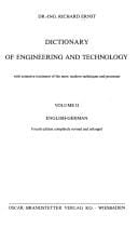 Dictionary of industrial technics
