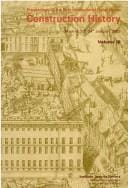 Proceedings of the First International Congress on Construction History, Madrid 20th-24th, January 2003