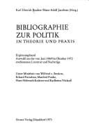 Bibliographie zur Politik in Theorie und Praxis, Ergäzungsband