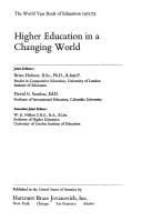 Higher education in a changing world