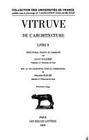 De l'architecture, livre X