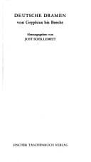 Deutsche Dramen von Gryphius bis Brecht
