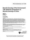 Remote sensing of the environment