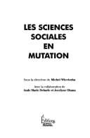 Les sciences sociales en mutation