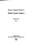 Borneo language studies I