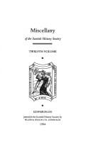 Miscellany of the Scottish History Society
