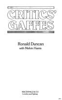 Critics' gaffes