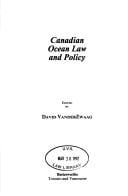 Canadian ocean law and policy