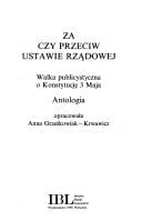 Za czy przeciw ustawie rządowej