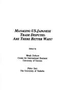 Managing US-Japanese trade disputes