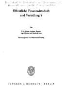 Öffentliche Finanzwirtschaft und Verteilung