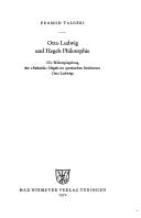 Otto Ludwig und Hegels Philosophie