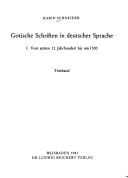 Gotische Schriften in deutscher Sprache