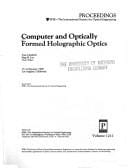 Computer and optically formed holographic optics