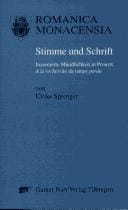 Stimme und Schrift