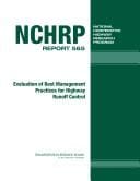 Evaluation of best management practices for highway runoff control