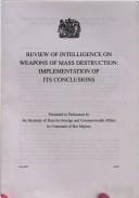Review of intelligence of weapons of mass destruction