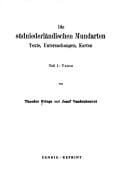 Die südniederländischen Mundarten