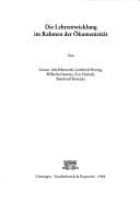 Die Lehrentwicklung im Rahmen der ©kumenizit©Þt