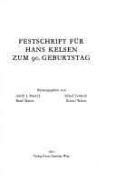 Festschrift f©ơr Hans Kelsen zum 90. Geburtstag