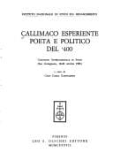 Callimaco Esperiente poeta e politico del '400