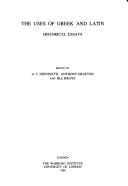 The uses of Greek and Latin