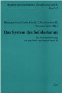 Das System des Solidarismus