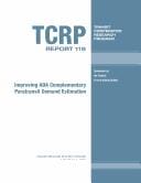 Improving ADA complementary paratransit demand estimation