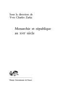 Monarchie et république au XVIIe siècle